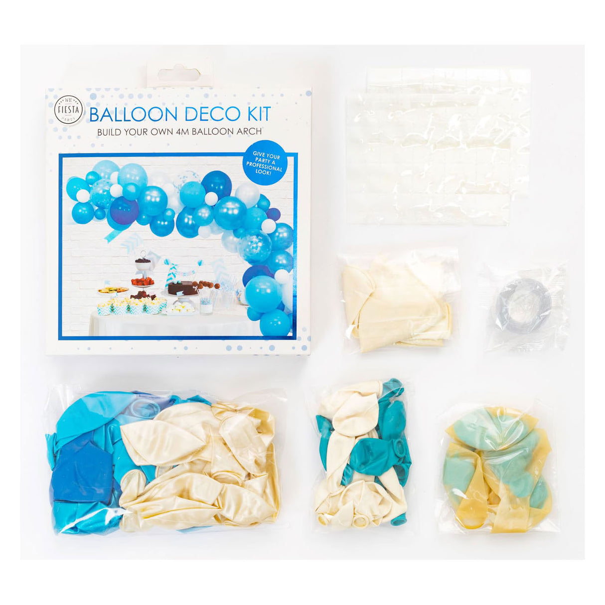 Globos Ballonbogen-Set blau
