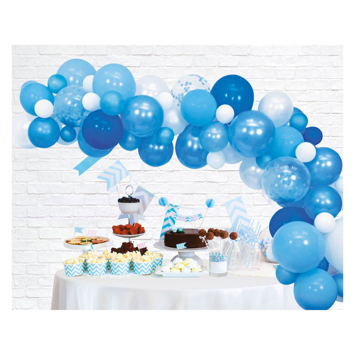 Globos Ballonbogen-Set blau