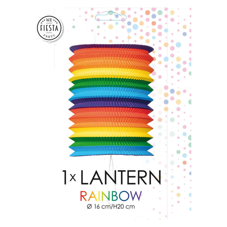 Globos Papierlaterne Regenbogen, 16cm