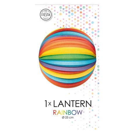Globos Papierlaterne rund Regenbogen, 25cm