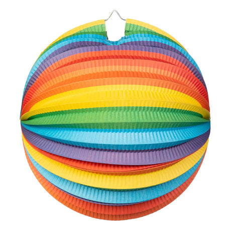 Globos Papierlaterne rund Regenbogen, 25cm