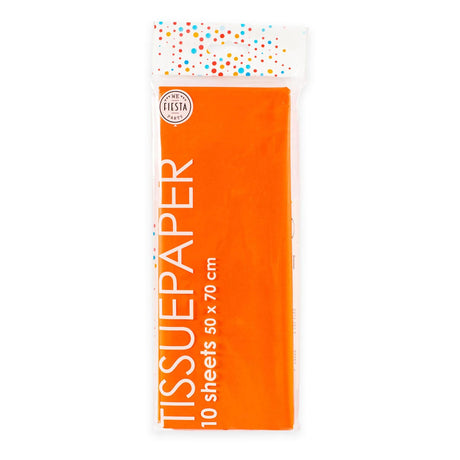 Globos Seidenpapier 10 Blatt orange, 50x70cm