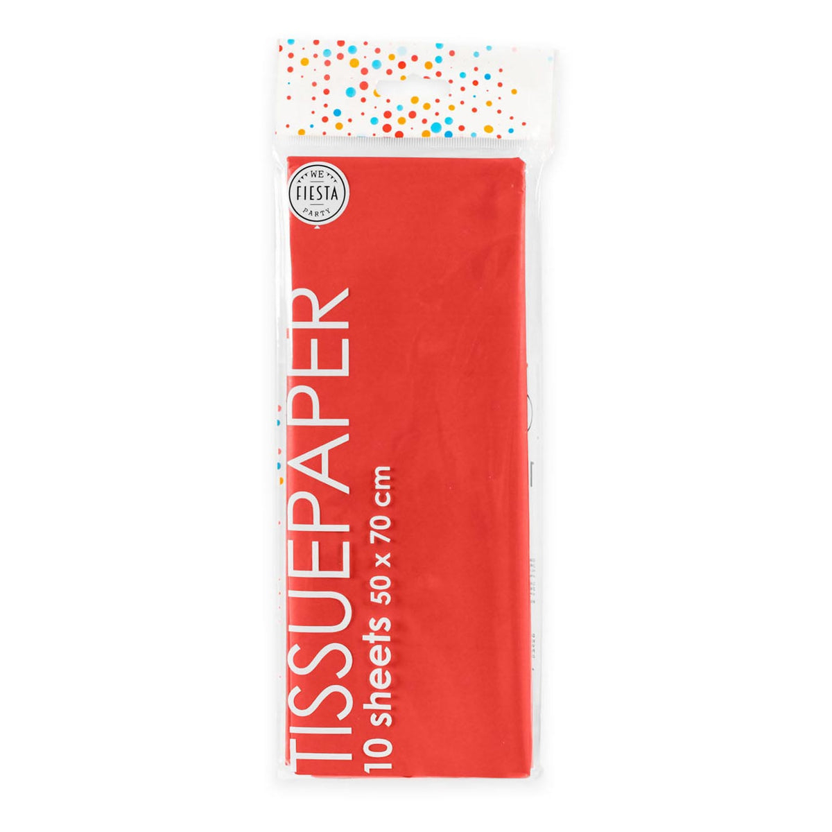 Globos Seidenpapier 10 Blatt rot, 50x70cm