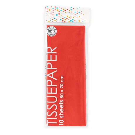 Globos Seidenpapier 10 Blatt rot, 50x70cm