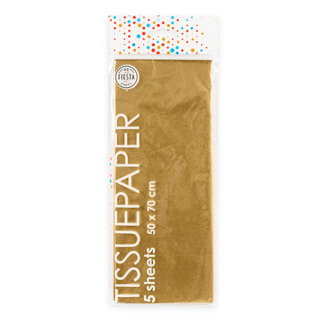 Globos Seidenpapier 10 Blatt Gold, 50x70cm