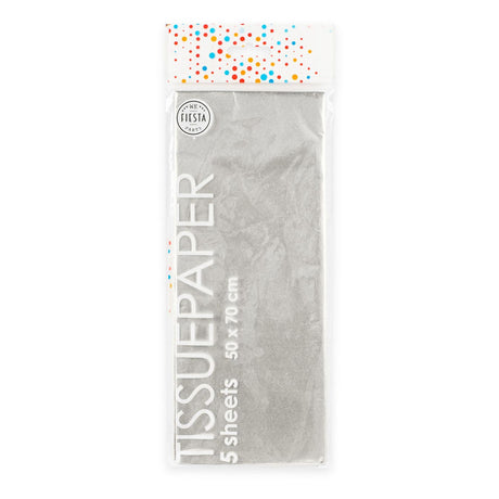 Globos Seidenpapier 10 Blatt Silber, 50x70cm