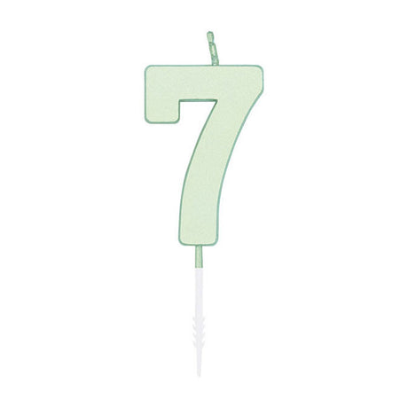 Globos Tortenkerze 4,5cm Pastell Mint Nr. 7
