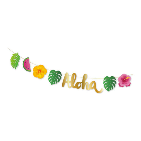 Globos Buchstabengirlande Aloha - 2m