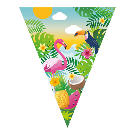 Globos-Flaggenleine aus Papier Aloha - 6m