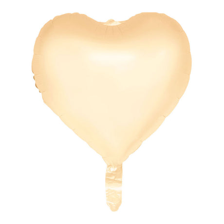 Globos Folienballon 18 Zoll Aquarelle Herzen - Pastellgelb