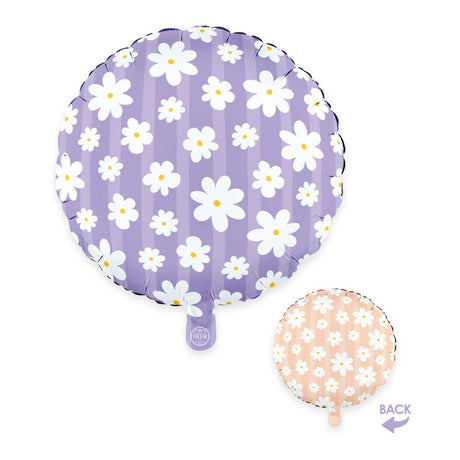 Globos Folienballon 18 Zoll rund um Gänseblümchen