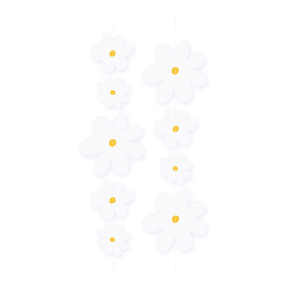 Globos Papier-Wimpelkette Gänseblümchen – 2 m