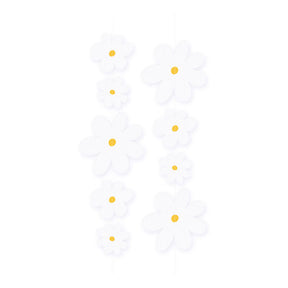 Globos Papier-Wimpelkette Gänseblümchen – 2 m