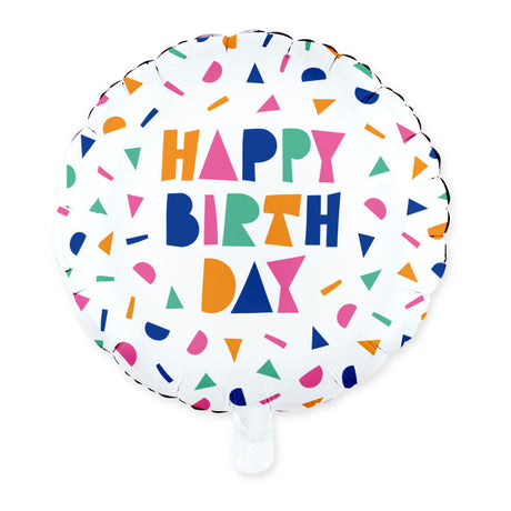 Globos Folienballon 18 Zoll Happy Birthday