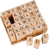 Creativ Firmenstempel, Größe 13x13 mm, ca. 8 mm, 42 Teile, 1 Box
