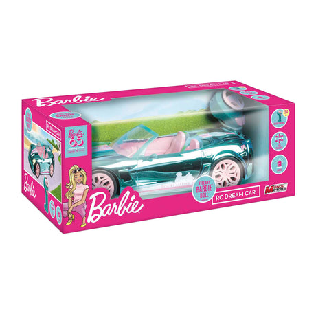 Mattel Barbie Mondo Motors RC-gesteuertes Auto – verchromte blaue 65-Jahre-Jubiläumsausgabe
