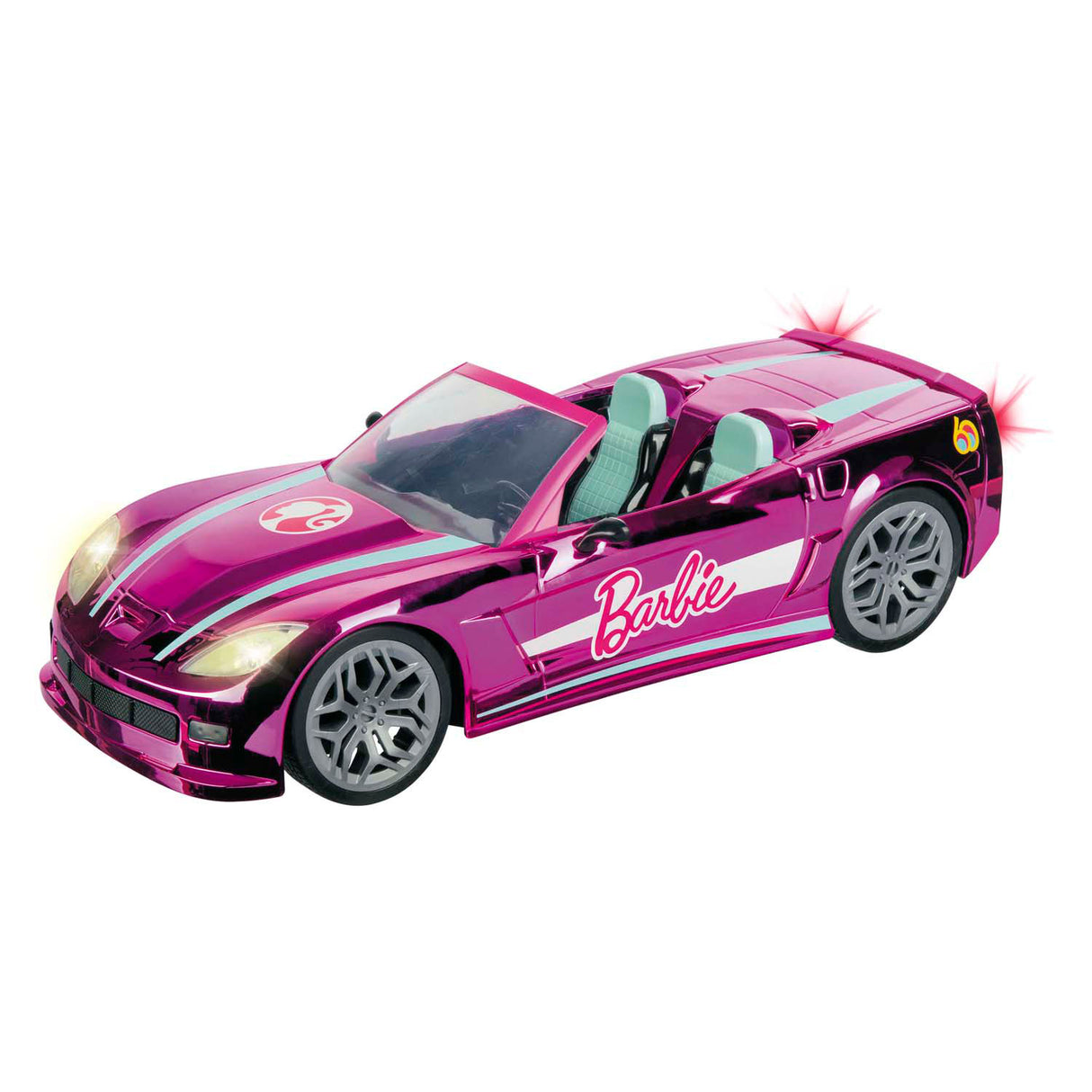 Mattel Barbie Mondo Motors ferngesteuertes Auto – verchromtes Rosa