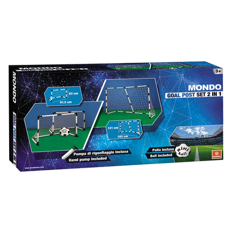 Basic Mondo Fußballtor 2 in 1 183 x 121 cm