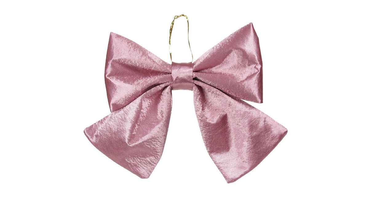 Pc. 1 fabric bow pink 22x19 cm
