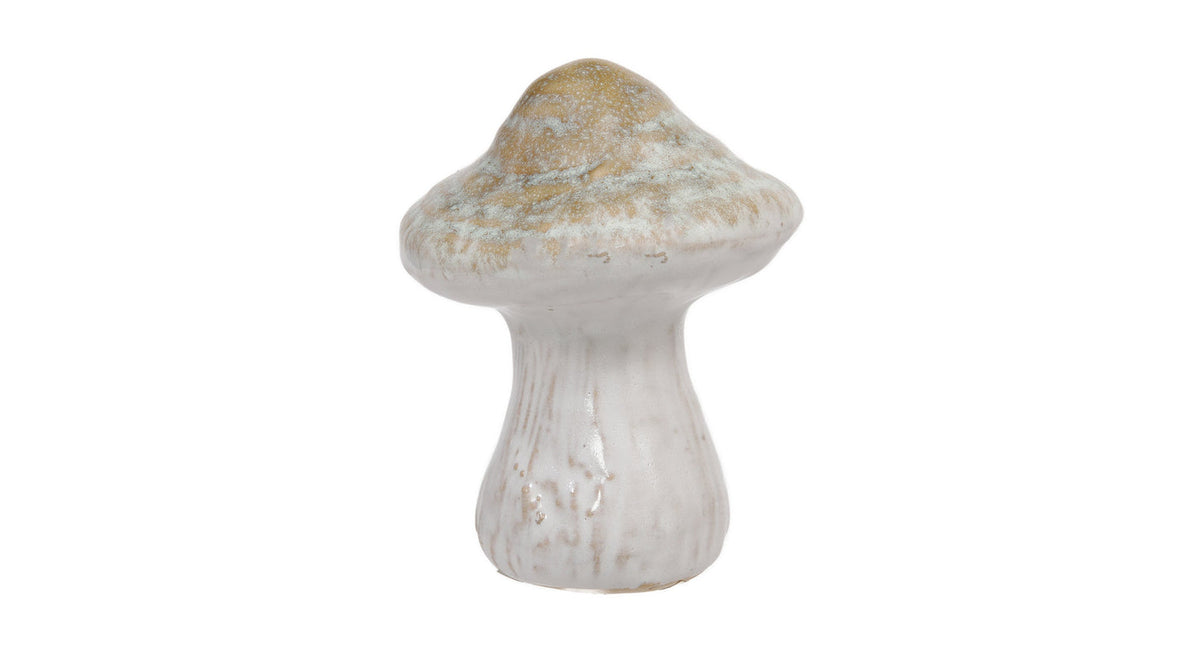 Pc. 1 porcelain mushroom yellow ø 7x8.5 cm