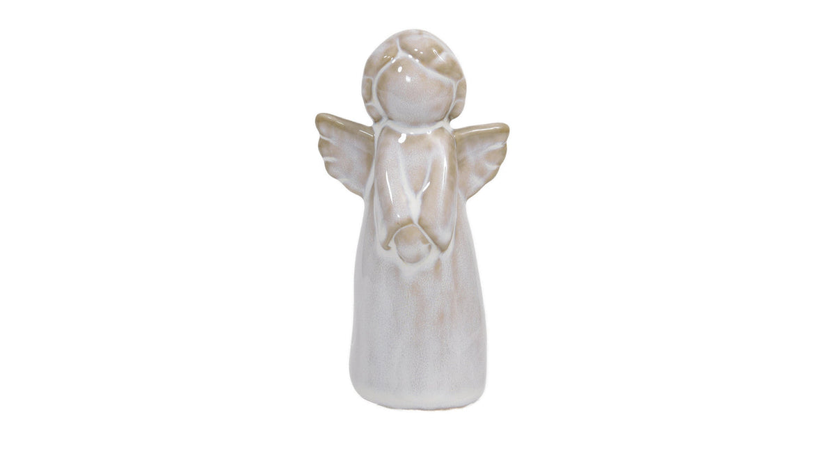 Pc. 1 porcelain angel white 11.5 cm