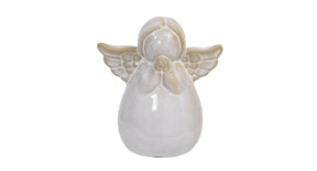 Pc. 1 porcelain angel white 10.5 cm
