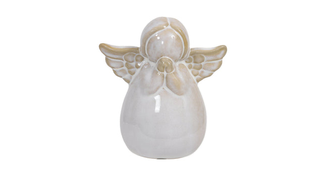 Pc. 1 porcelain angel white 10.5 cm