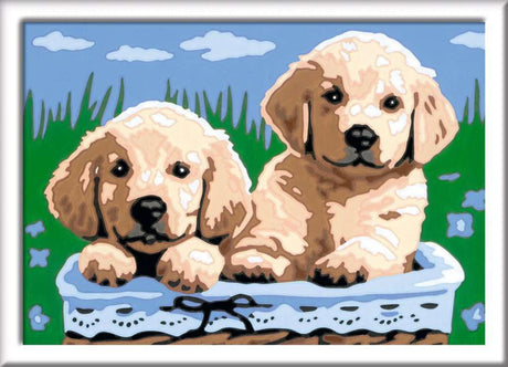 Ravensburger Creart Painting bei Number - süße Welpen