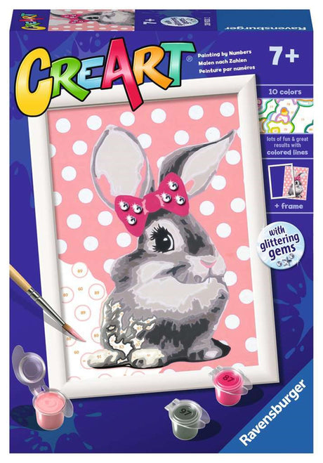 Ravensburger Creart Painting bei Nummer - Kaninchen mit Glitzern