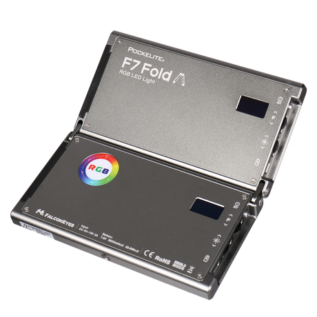 Falcon Eyes RGB LED -Lampe Pockelit F7 Falt