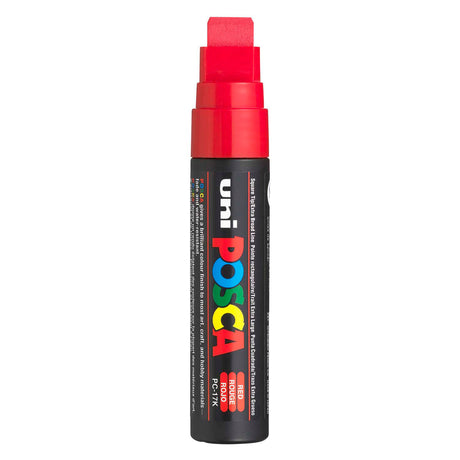 Posca Uni-Farbmarker 17k rot – Blockspitze 15 mm