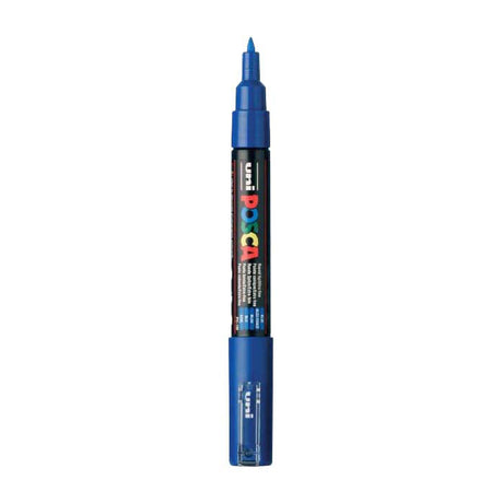 Uni-Posca Posca-Marker, Größe PC-1m, Strichstärke 0,7 mm, extrafein, blau, 1 Stück