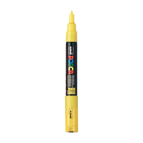 Uni-Posca Posca-Marker, Größe PC-1m, Strichstärke 0,7 mm, extrafein, gelb, 1 Stück
