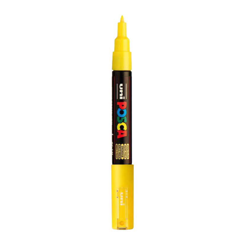 Posca Uni-Farbmarker 1 mc strohgelb – konische Spitze – 1 mm
