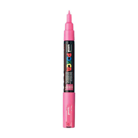 Uni-Posca Posca-Marker, Größe PC-1m, Strichstärke 0,7 mm, extrafein, rosa, 1 Stück