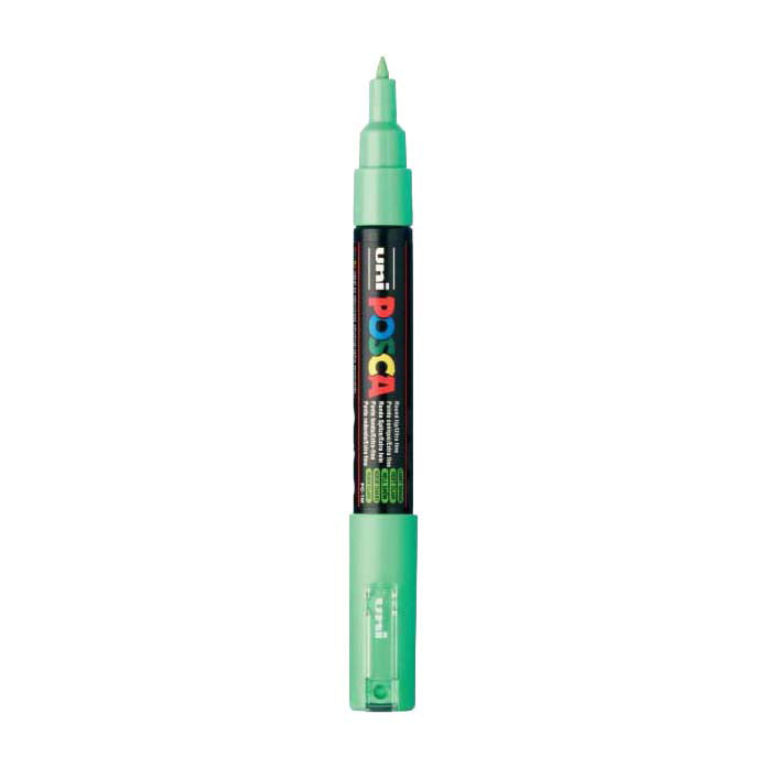 Uni-Posca Posca-Marker, Größe PC-1m, Strichstärke 0,7 mm, extrafein, hellgrün, 1 Stück