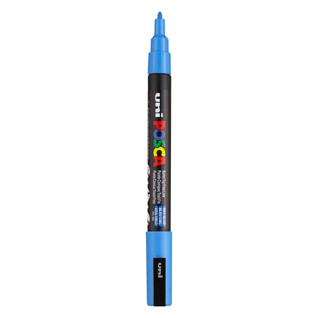 Uni-Posca Posca-Marker, Größe PC-3m, Strichbreite 0,9–1,3 mm, fein, himmelblau, 1 Stück