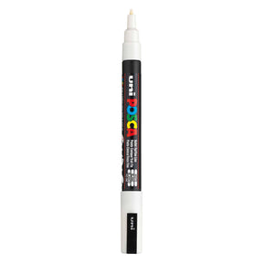 Uni Posca PC3M Acrylmarker weiß – runde Spitze bis 1,3 mm