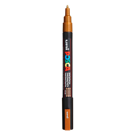 Uni-Posca Posca-Marker, Größe PC-3m, Strichbreite 0,9–1,3 mm, fein, Bronze, 1 Stück