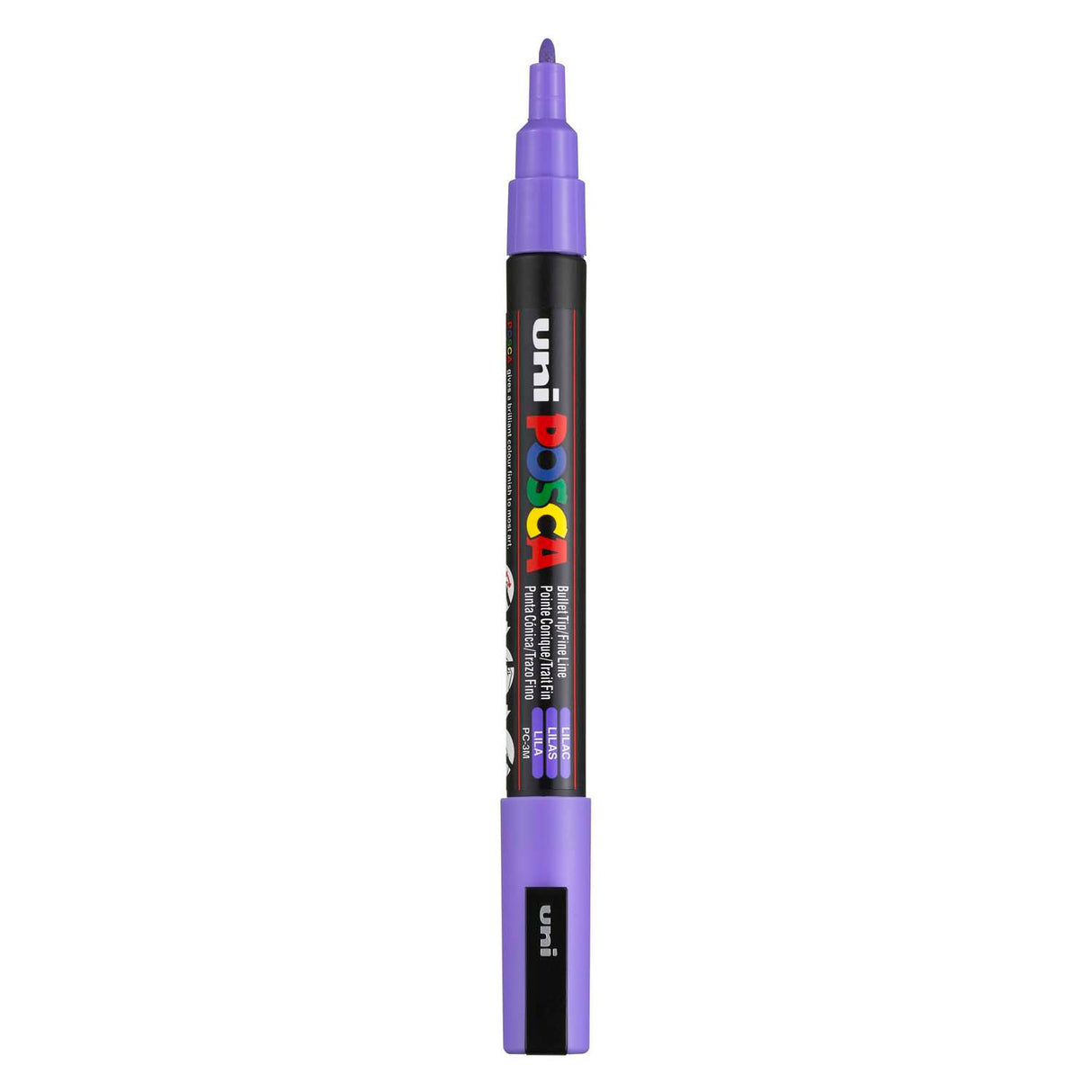 Uni-Posca Posca-Marker, Größe PC-3m, Strichbreite 0,9–1,3 mm, fein, lila, 1 Stück