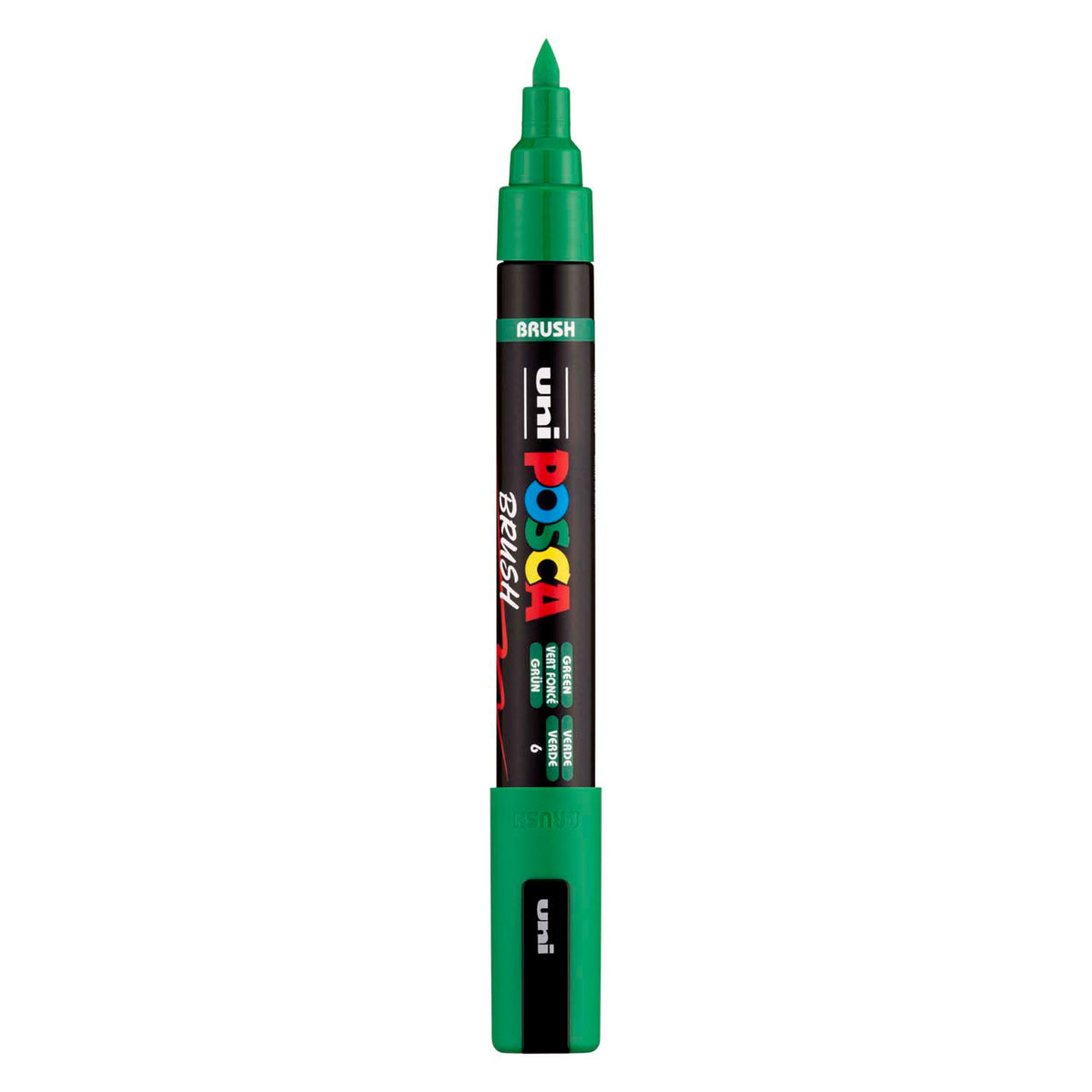 Uni Posca Pinselmarker pc5br grün – Pinselspitze 1–4 mm