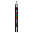 Uni Posca Lackmarker PC5m Silber – konische Spitze 2,5 mm