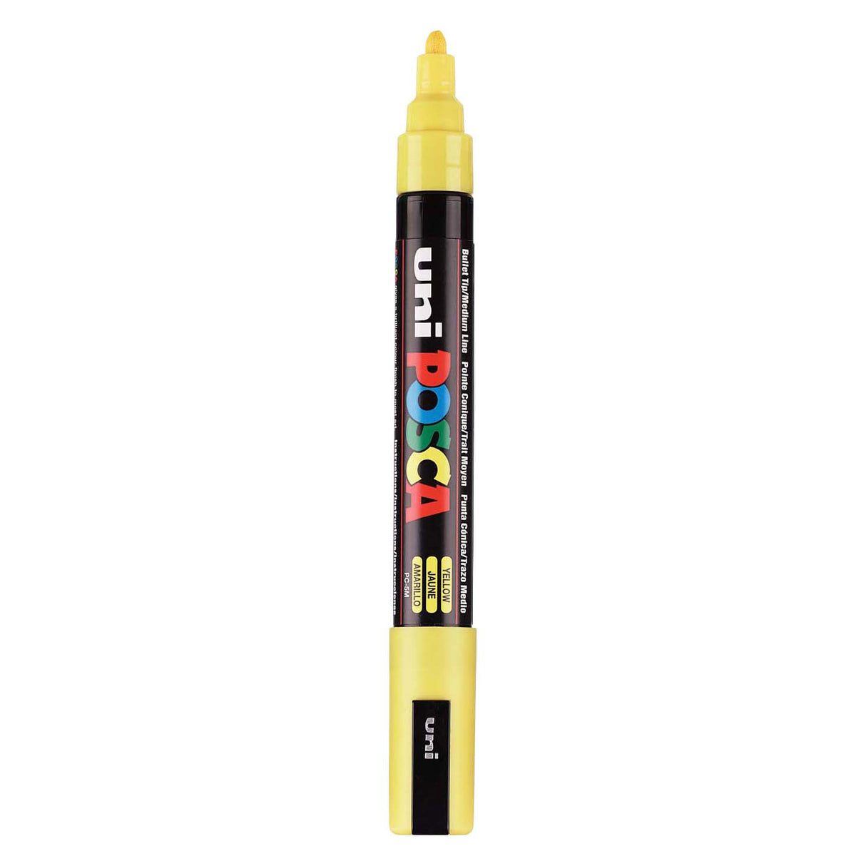 Uni-Posca Posca-Marker, Größe PC-5m, Strichstärke 2,5 mm, mittel, gelb, 1 Stück
