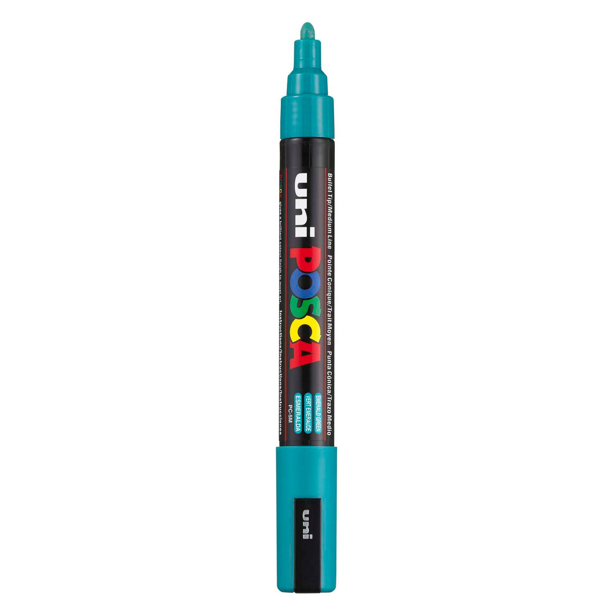 Uni-Posca Posca-Marker, Größe PC-5m, Strichstärke 2,5 mm, mittel, smaragdgrün, 1 Stück