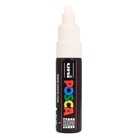 Uni posca verfmarker 7m wit - conische punt 4,5mm