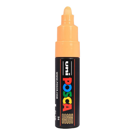 Uni posca verfmarker 7m lichtoranje - conische punt