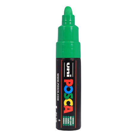 Uni Mitsubishi Pencil Uni Posca Farbmarker 7 m dunkelgrün – konische Spitze