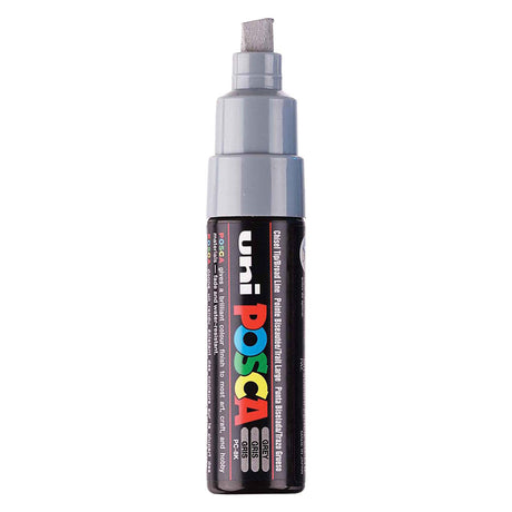 Uni-Posca Posca-Marker, Größe PC-8k, Strichstärke 8 mm, breit, grau, 1 Stück