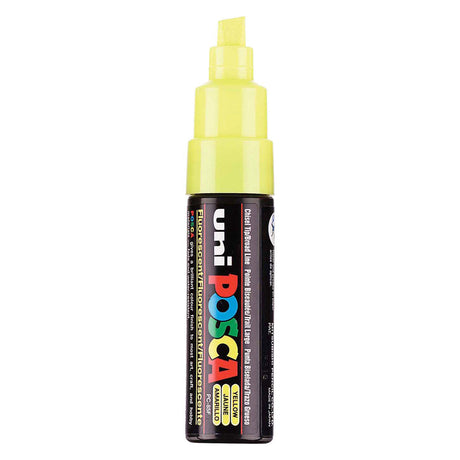 Uni Posca Farbmarker 8k gelb – Keilspitze 8 mm