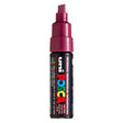 Uni Posca Farbmarker 8k Weinrot – Keilspitze 8 mm